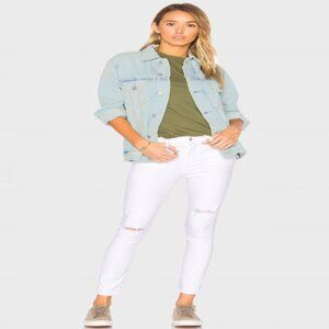 Agolde White Distressed Women Jeans